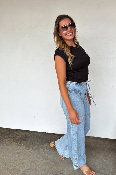 Preorder Blakeley Tie Waist Jeans