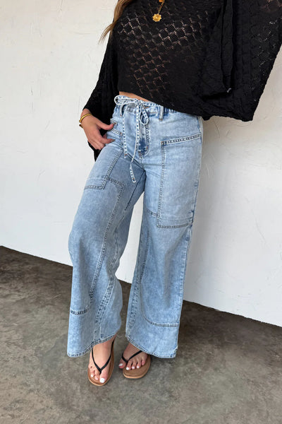 Preorder Blakeley Tie Waist Jeans