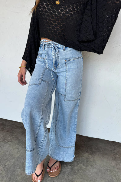 Preorder Blakeley Tie Waist Jeans