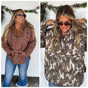 Preorder Blakeley Camo or Cheetah Puffer Jackets