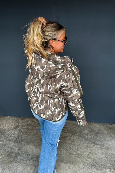 Preorder Blakeley Camo or Cheetah Puffer Jackets