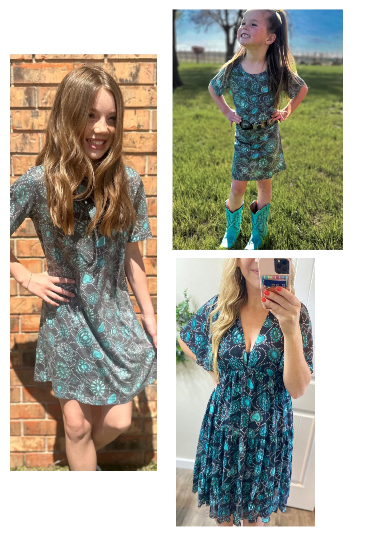 Kids Navajo Concho Dress