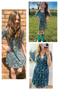 Kids Navajo Concho Dress