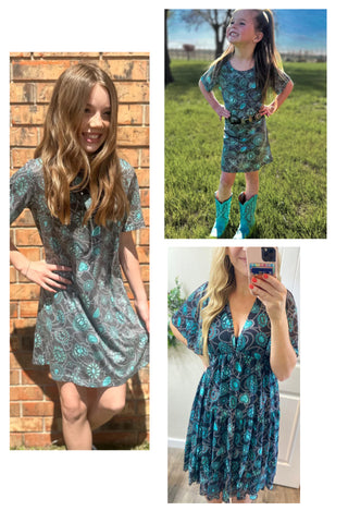 Kids Navajo Concho Dress