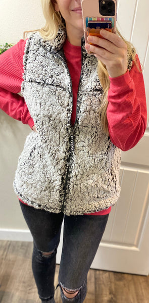 Full Zip Sherpa Vest