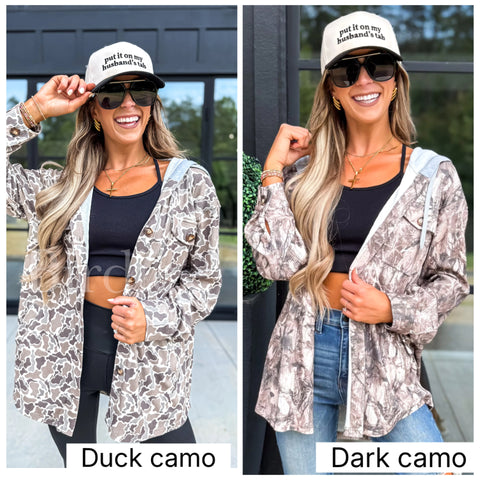 Preorder Ribbed Camo Shackets (Duck or Dark)
