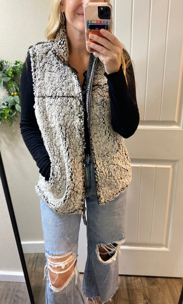 Full Zip Sherpa Vest