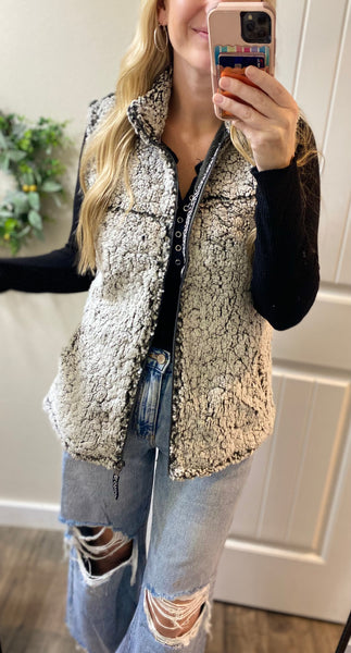 Full Zip Sherpa Vest