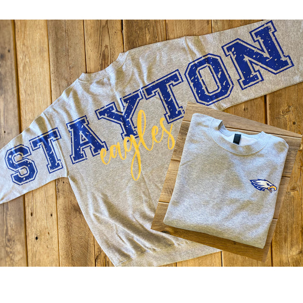 Preorder Custom Words Across the Shoulders Sweatshirts