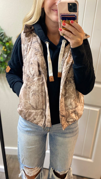 Camo Puff Vests