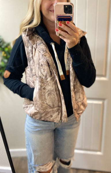 Camo Puff Vests