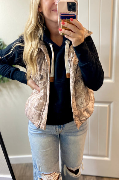 Camo Puff Vests