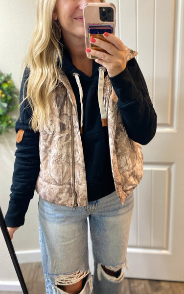 Camo Puff Vests