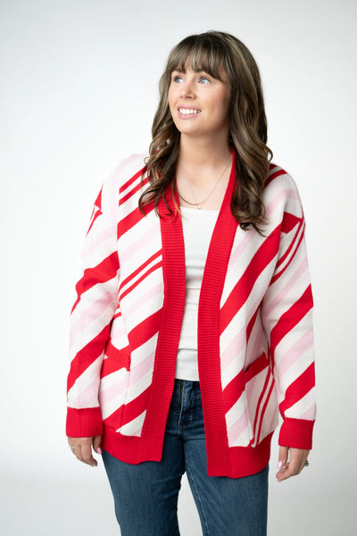 MM Candy Cane Cardigan