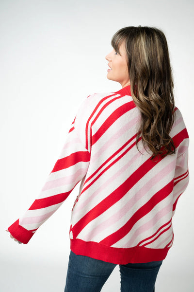 MM Candy Cane Cardigan