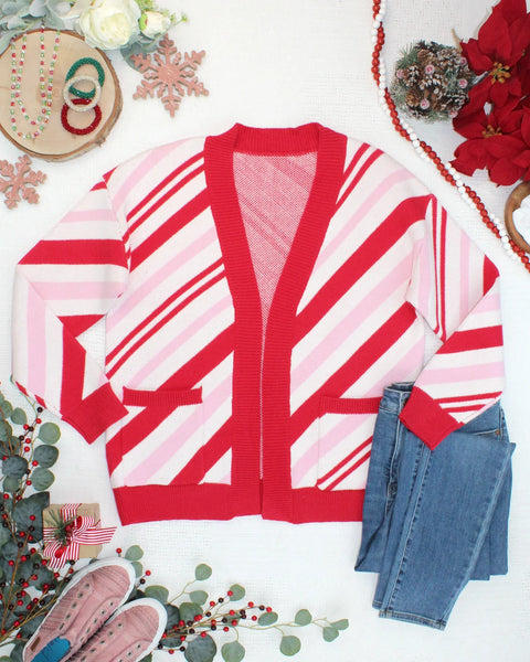 MM Candy Cane Cardigan