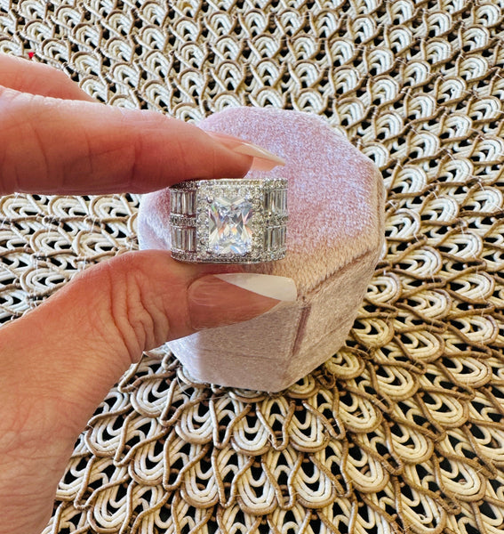 Lisa Art Deco Statement Ring