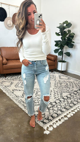 G&L Distressed GF Denim