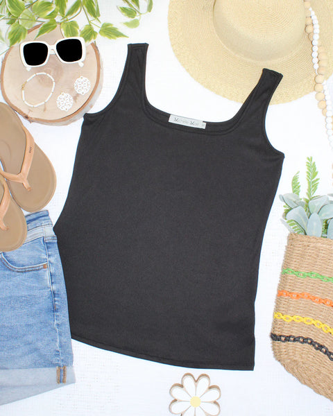 MM Micro-ribbed Square Neck Tanks