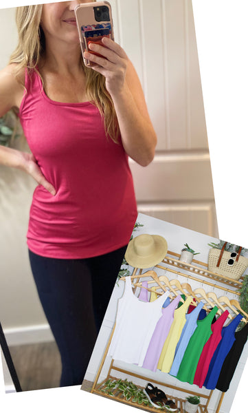 MM Micro-ribbed Square Neck Tanks