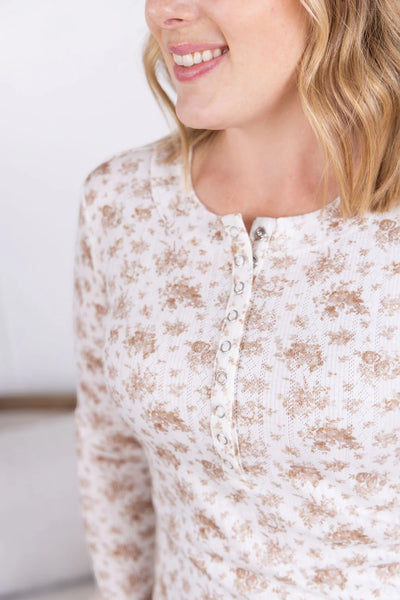 MM Pointelle Snap Henleys