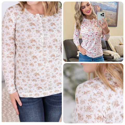 MM Pointelle Snap Henleys