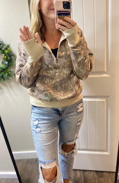 Preorder Blakeley Camo 1/4 Zip Hoodie