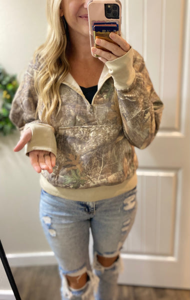 Preorder Blakeley Camo 1/4 Zip Hoodie