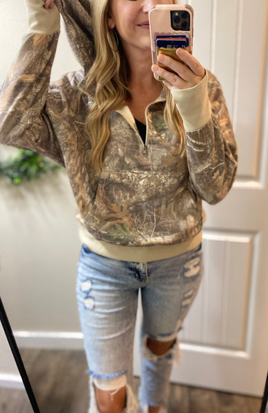 Preorder Blakeley Camo 1/4 Zip Hoodie