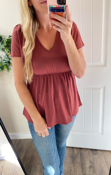 Ruffle Babydoll Tops