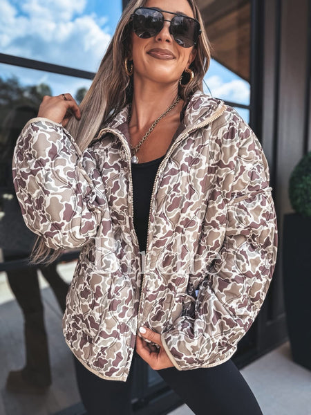 Preorder Quilted Camo/Animal Jackets