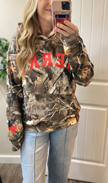 Oversized Merry Camo Ampersand Ave. Hoodie