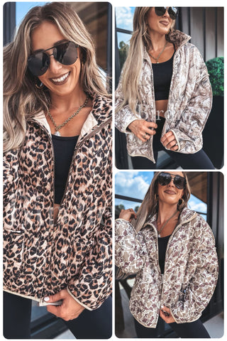 Preorder Quilted Camo/Animal Jackets
