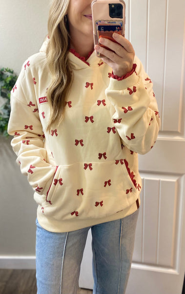 Red Bow Ampersand Ave Comfort Fit Hoodie