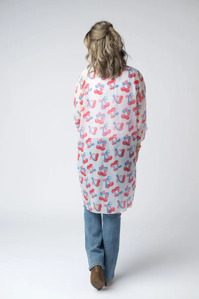 MM Americana Cover-up Kimonos (Red, Blue, or Cherries)