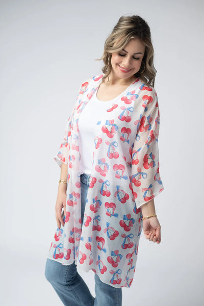 MM Americana Cover-up Kimonos (Red, Blue, or Cherries)
