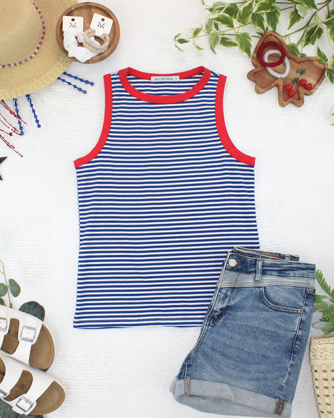 MM Classic Striped Sleeveless Tank
