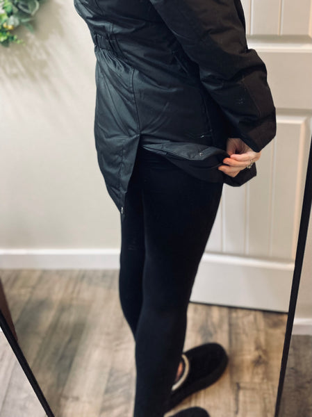 Waterproof Black Wanakome Parka (removable hood)