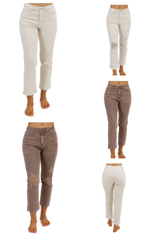 G&L Color Distressed & Non-Distressed Denim