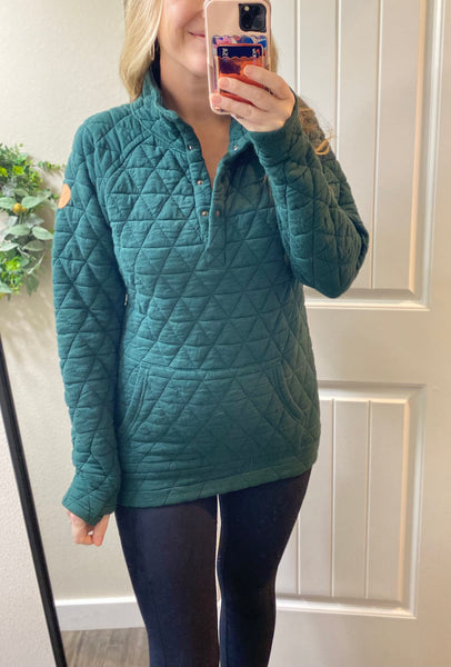 Samples! MM Quilted Snap Pullover