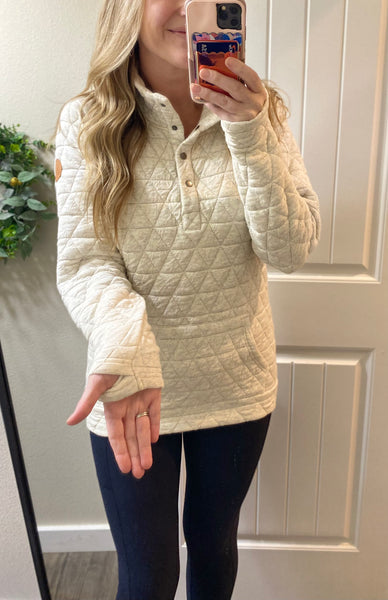 Samples! MM Quilted Snap Pullover