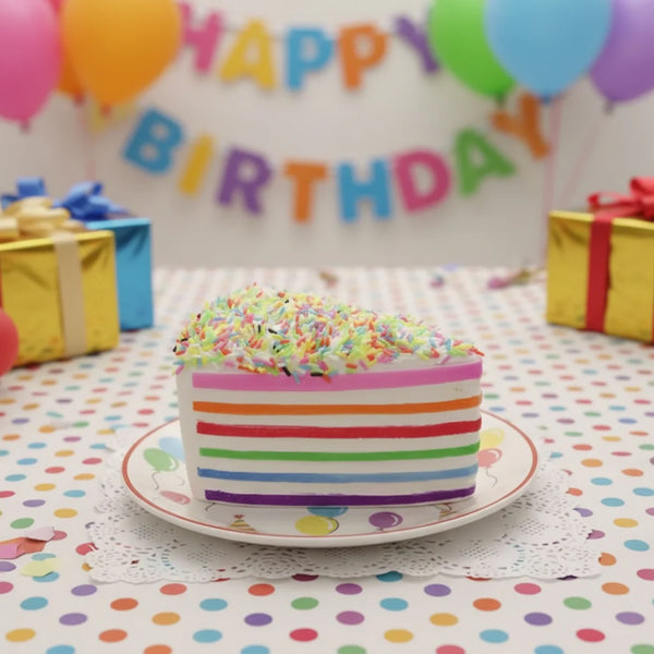 Rainbow Cake Slow Rising Squishy