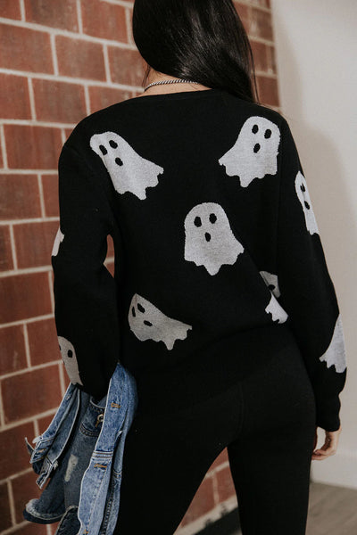Preorder Halloween Ampersand Ave- Ghost Sweater