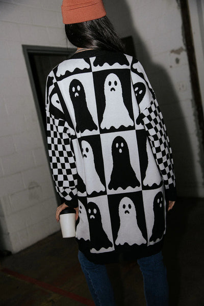 Preorder Halloween Ampersand Ave- Oversized Ghost Cardigan