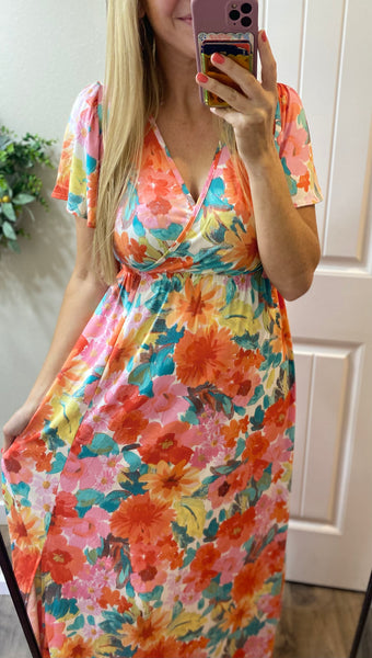 Bright Floral Maxi