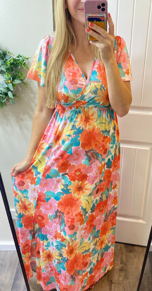 Bright Floral Maxi