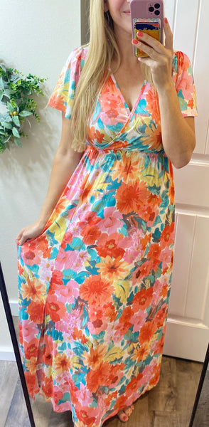 Bright Floral Maxi