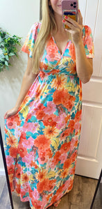 Bright Floral Maxi