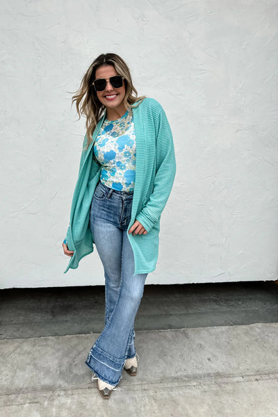 Waffle Thumbhole Cardigans