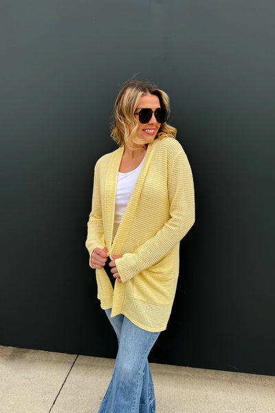 Waffle Thumbhole Cardigans